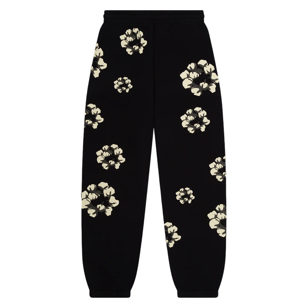 Denim Tears x Cactus Plant Flea Market Cotton Wreath Sweatpants 'Black' DTCT-5980 - 2