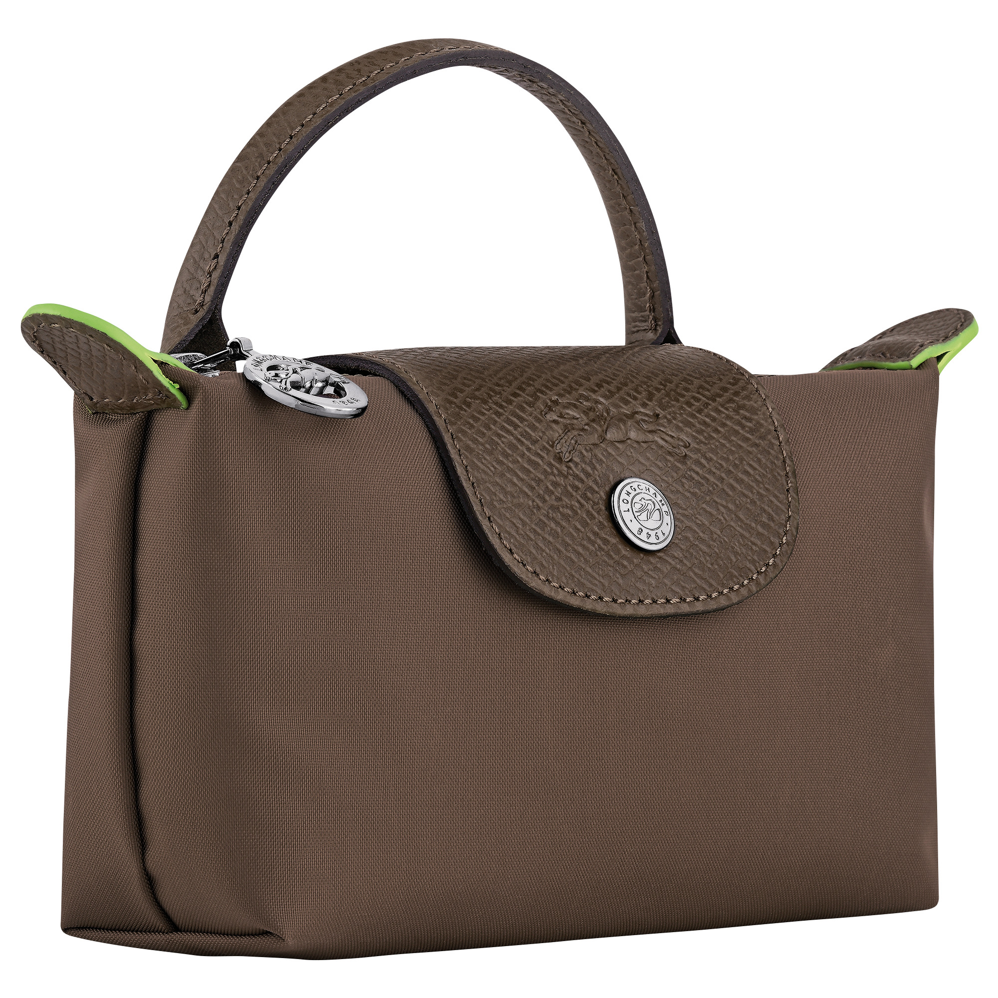 Le Pliage Green Pouch with handle Terra - Recycled canvas - 3