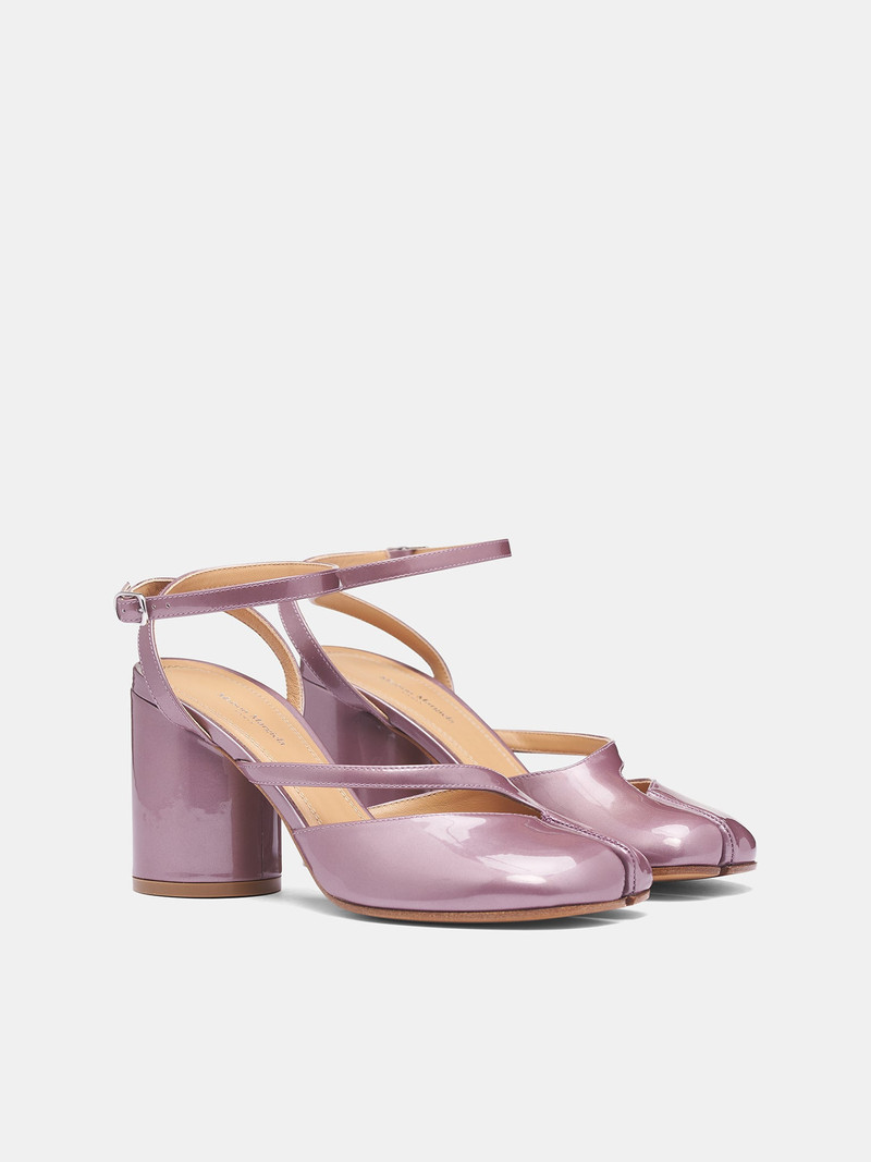 Dusty Pink Patent Tabi Pumps 2