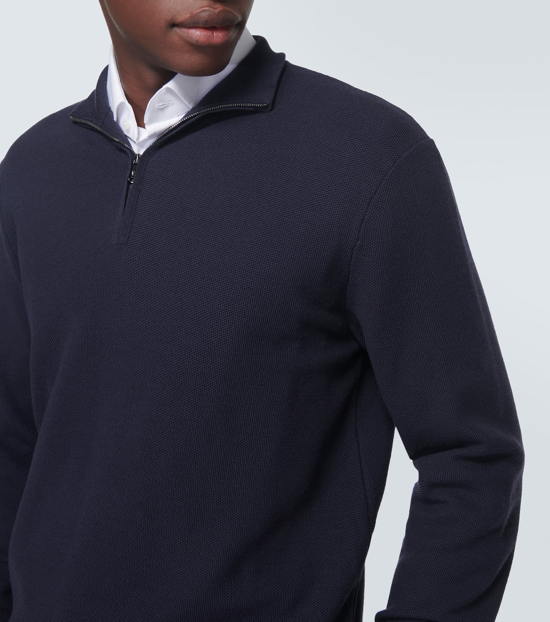 Wool half-zip sweater - 5