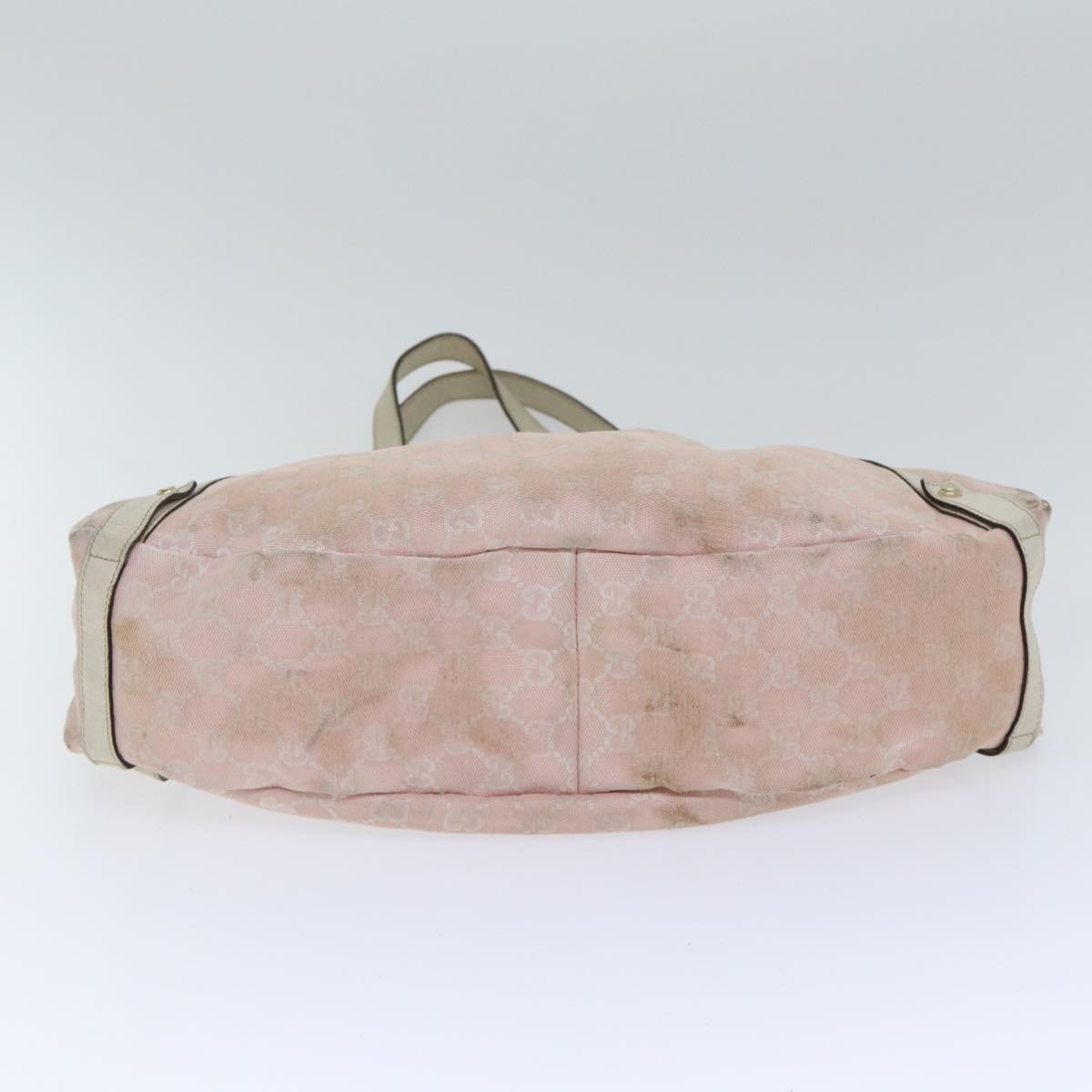 GUCCI GG Canvas Tote Bag Gold Pink - 10