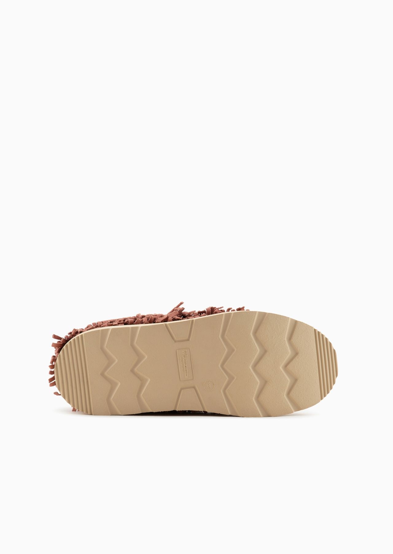 Emporio Armani Sustainability Values Capsule Collection sneakers with all-over buffalo-suede fringe - 6