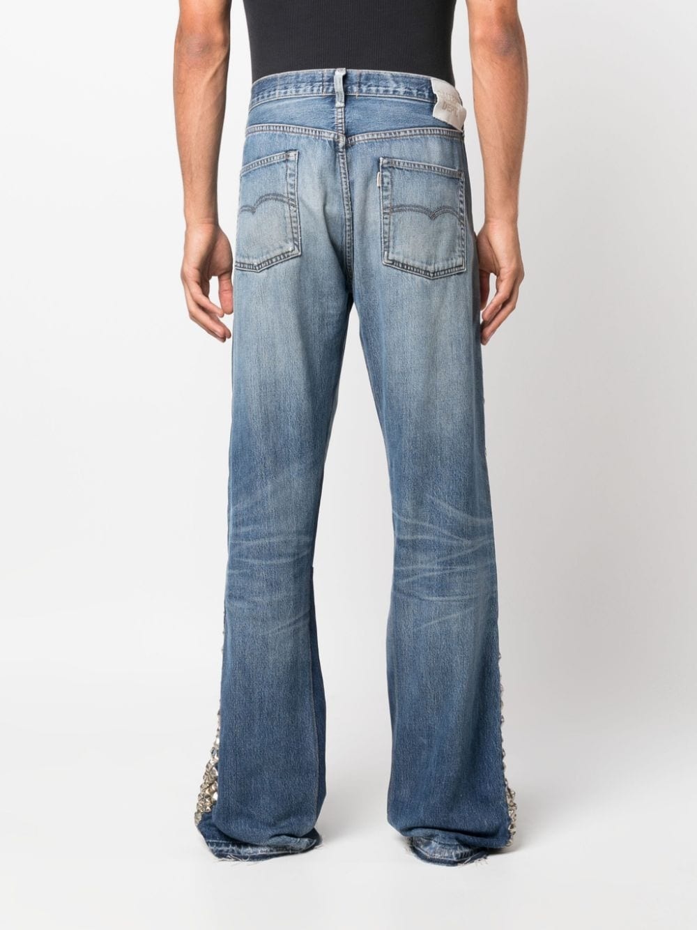 mid-rise wide-leg jeans - 4