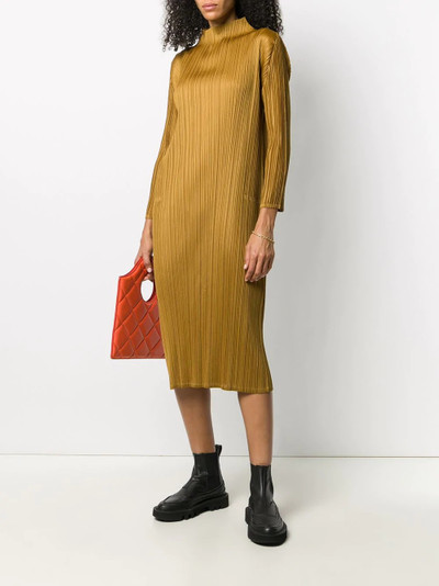 Pleats Please Issey Miyake plissé shift dress outlook