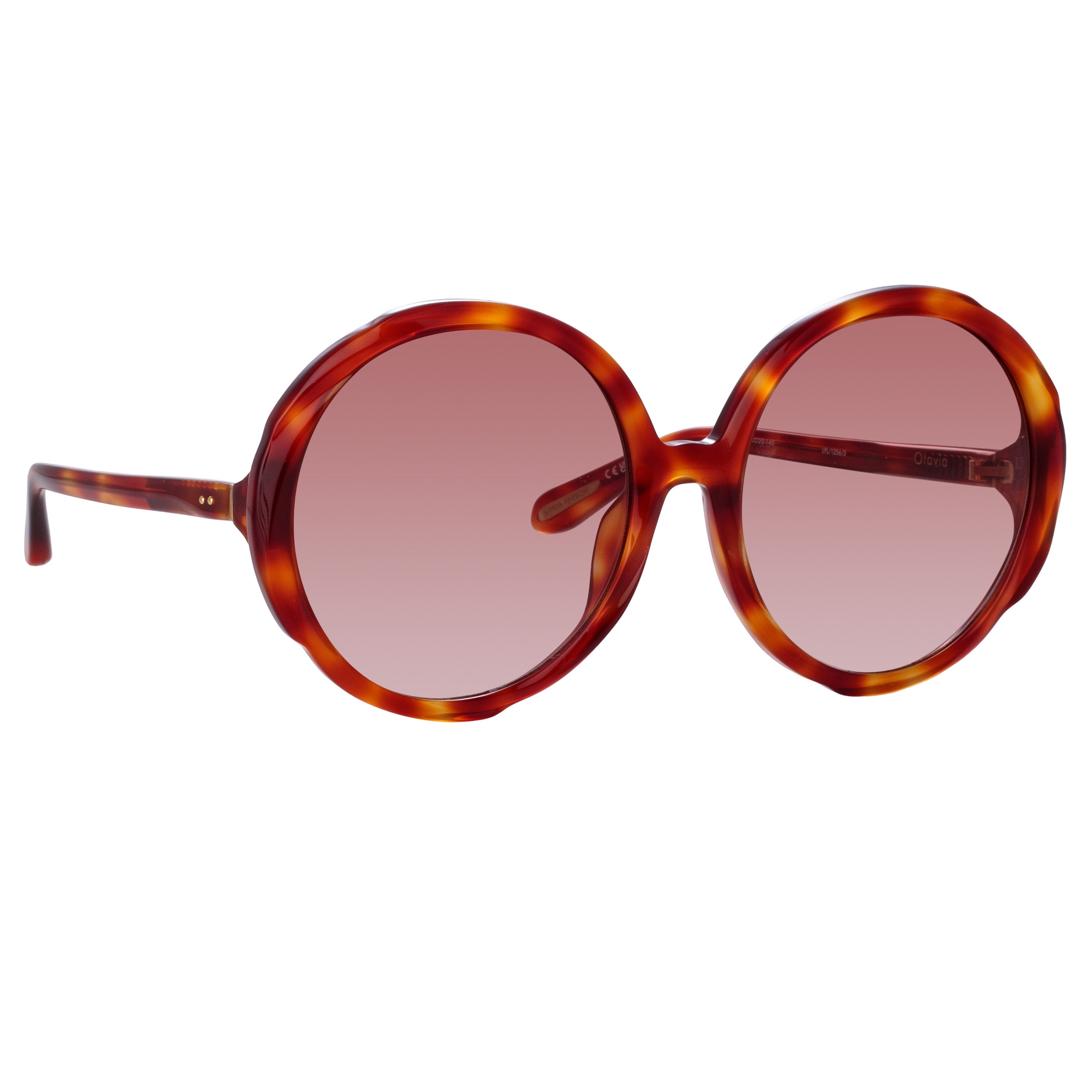 OTAVIA OVERSIZED SUNGLASSES IN AMBER TORTOISESHELL - 2