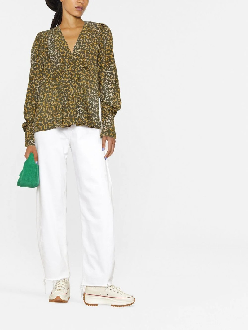 Isabel Marant Étoile V-neck printed blouse outlook