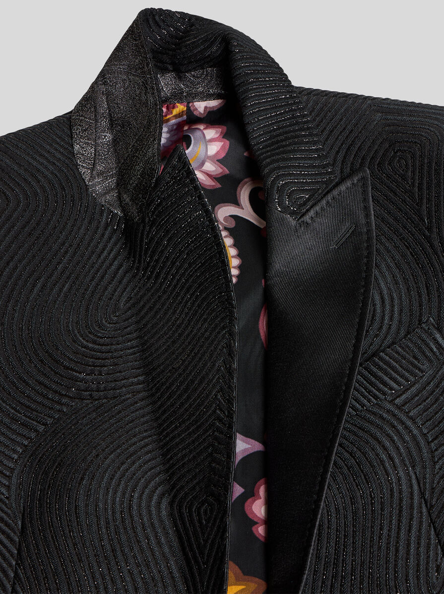 SINGLE-BREASTED WAVY BLAZER - 7