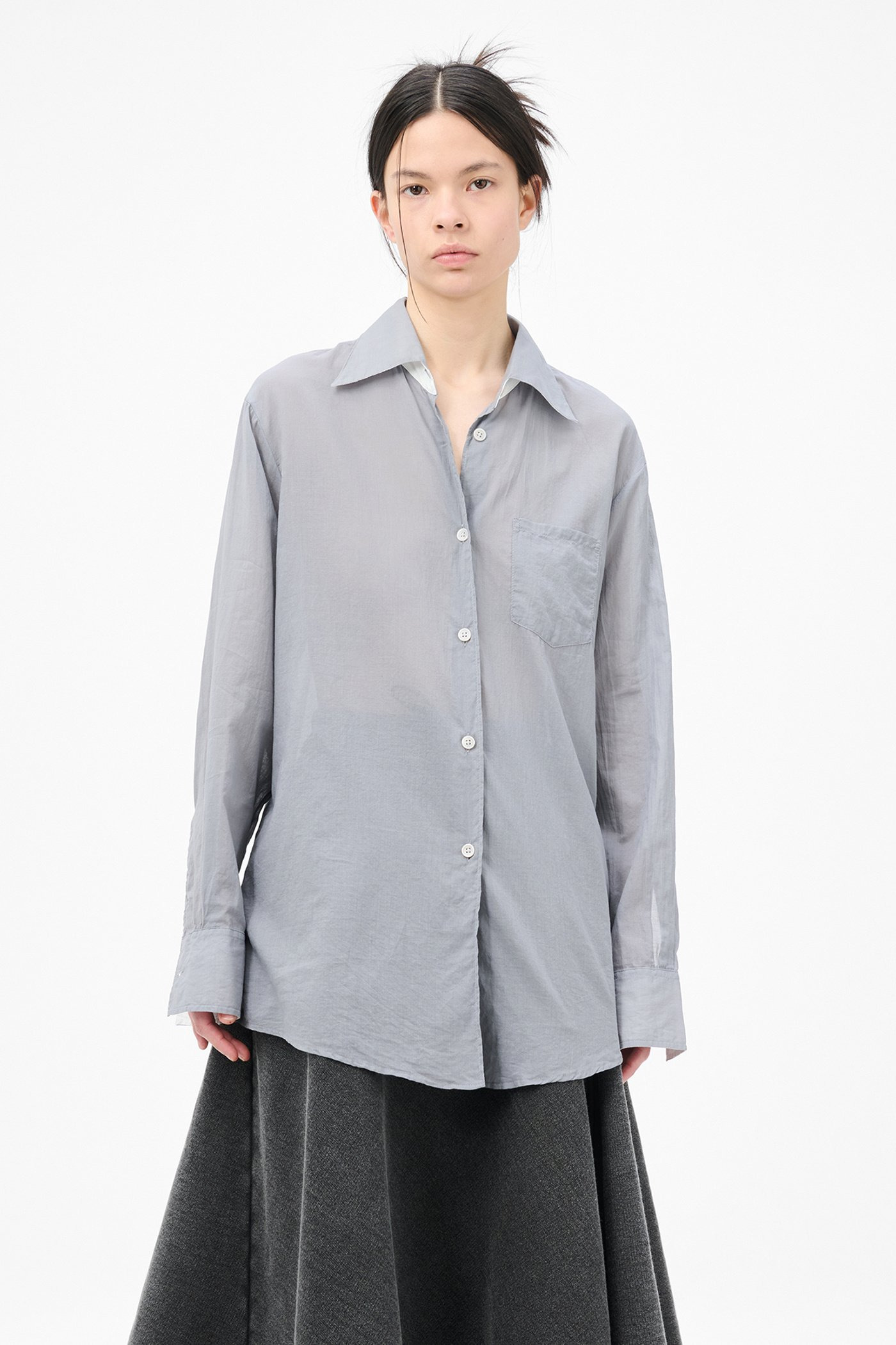 Sincere Shirt Ice Cold Grey Cloudy Cotton - 3