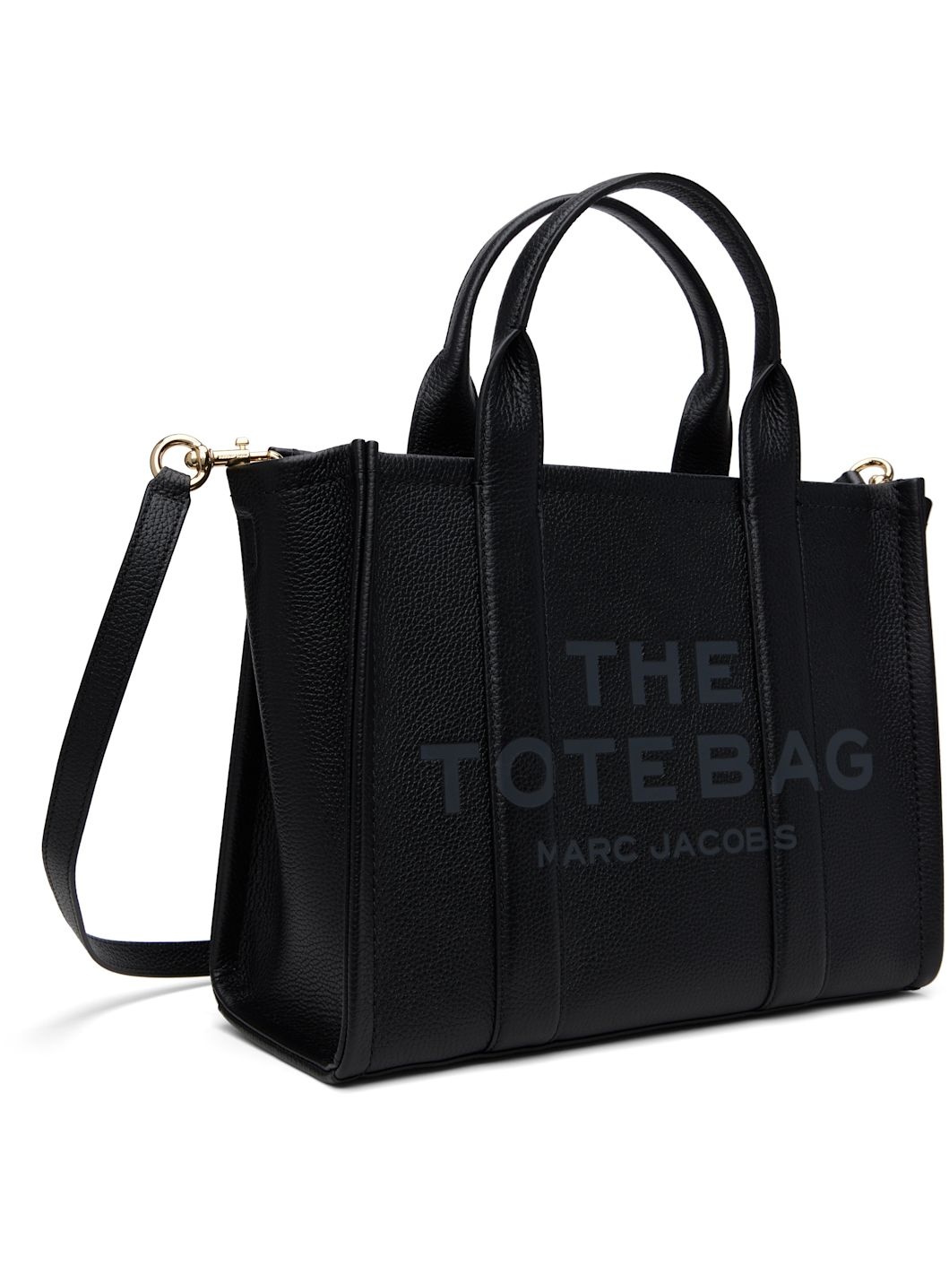 Black 'The Leather Medium' Tote - 2