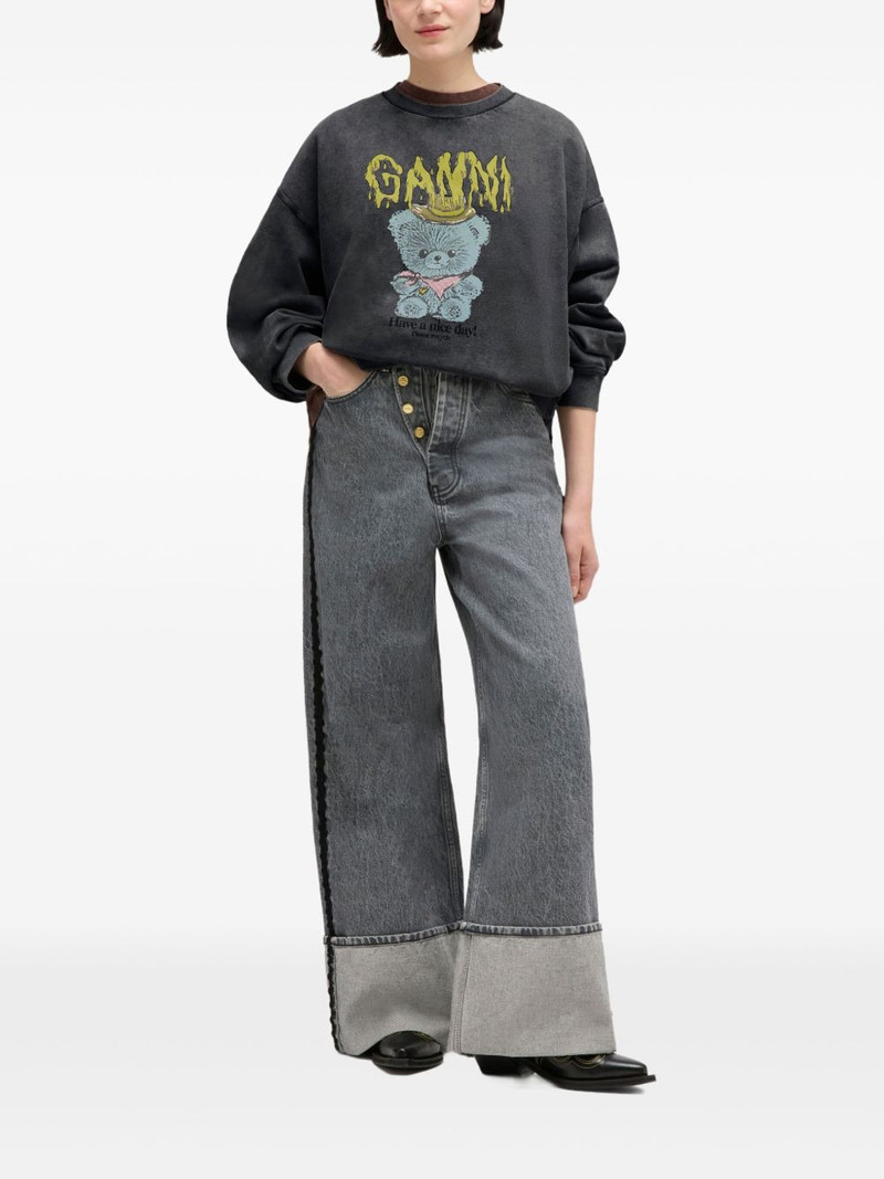 GANNI graphic-print sweatshirt outlook