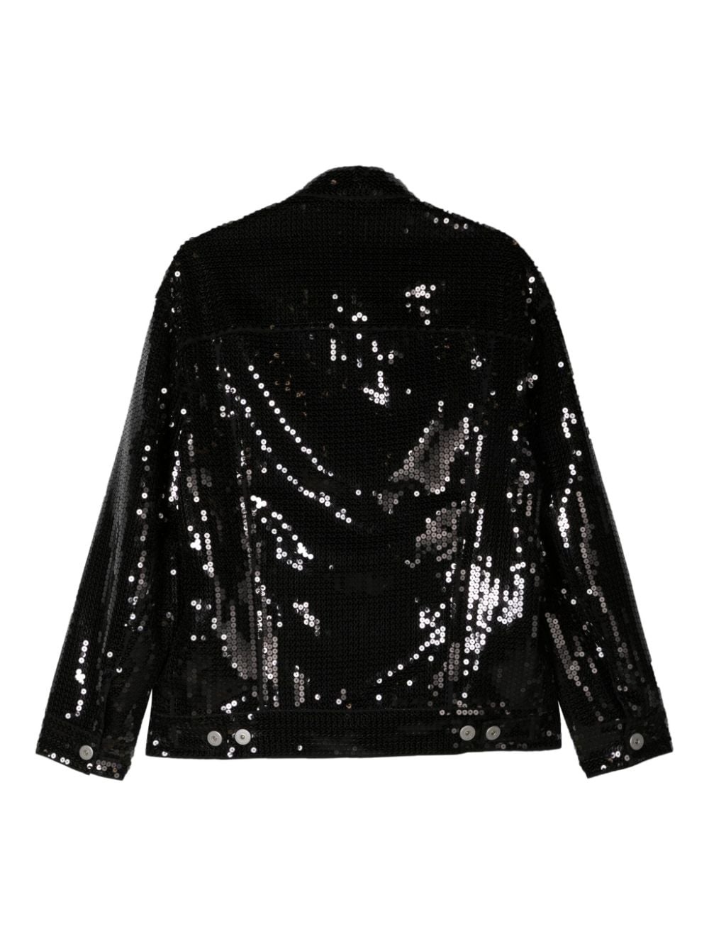 sequined shirt jacket - 2