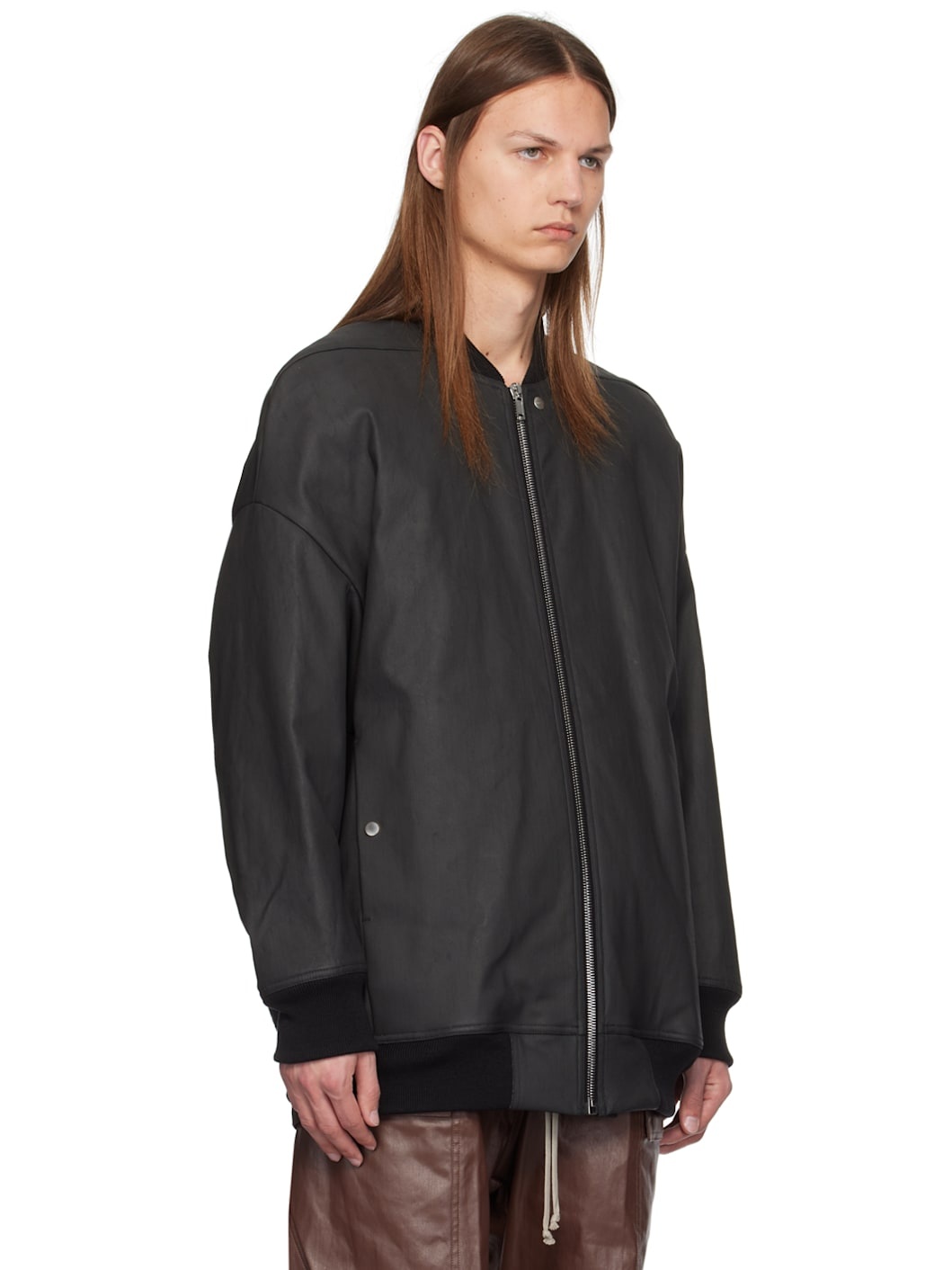 Black Porterville Jumbo Peter Flight Jacket - 2