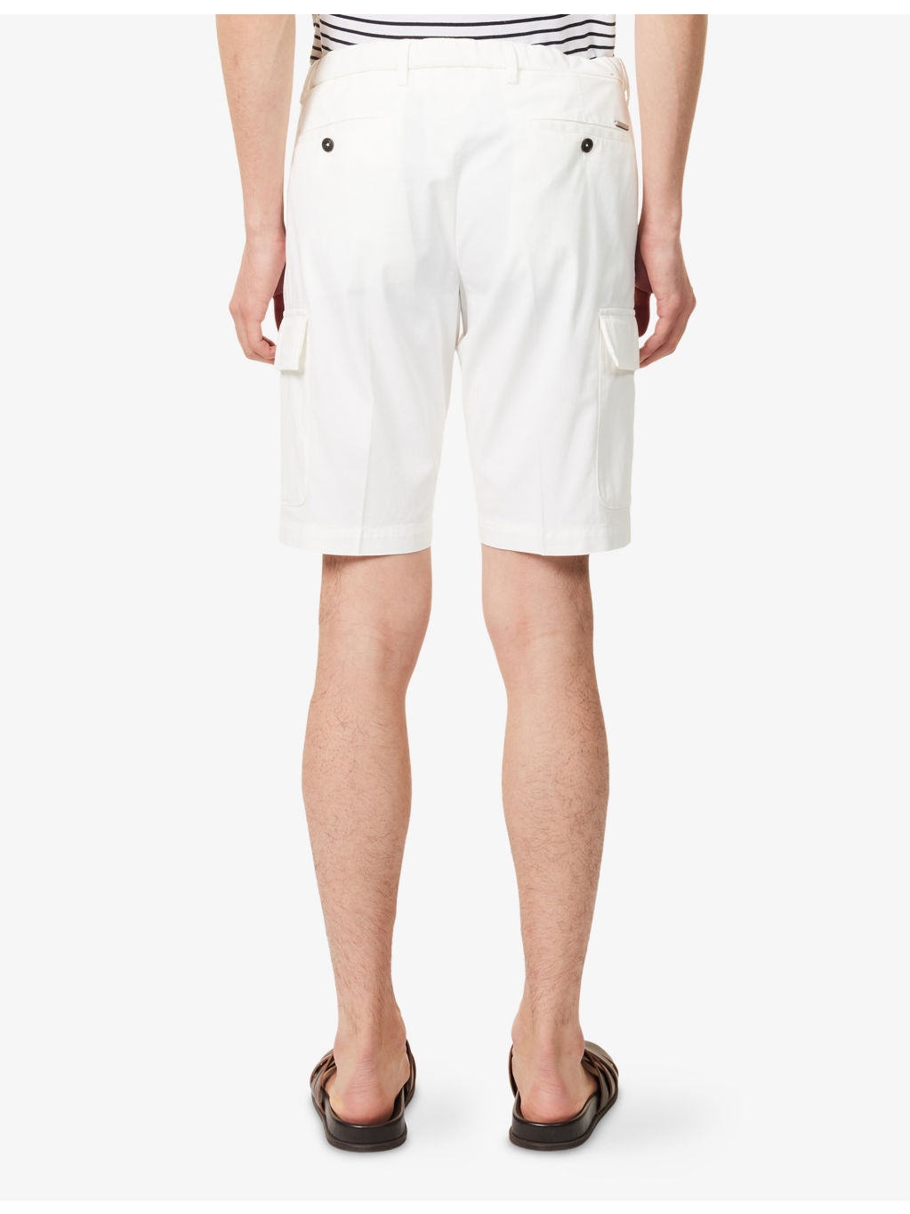 Regular-Fit Cotton Cargo Shorts - 4