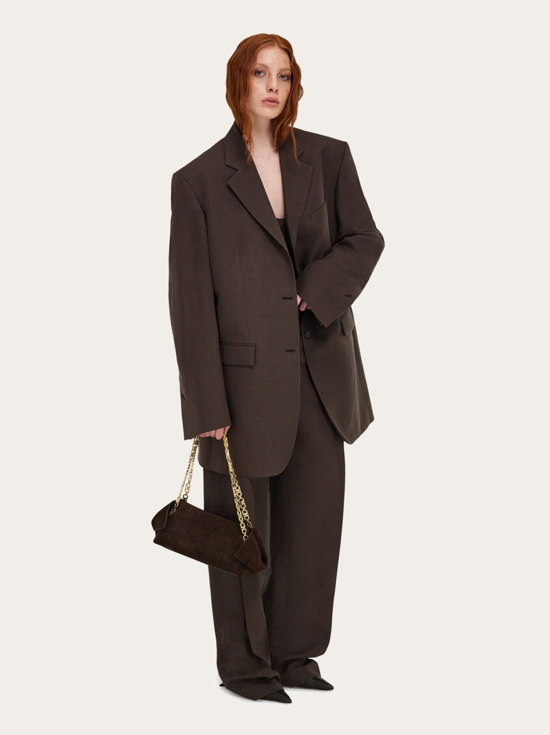 FERRAGAMO Gancini chain folded shoulder bag (S) outlook