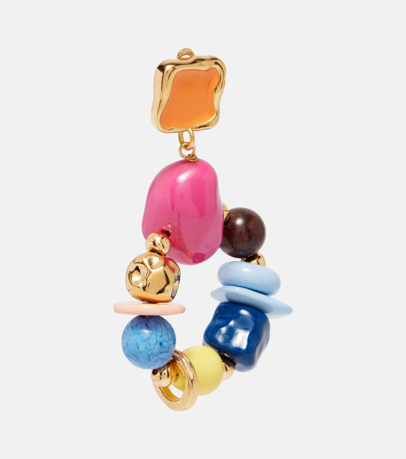 Oscar de la Renta Beaded clip-on earrings outlook