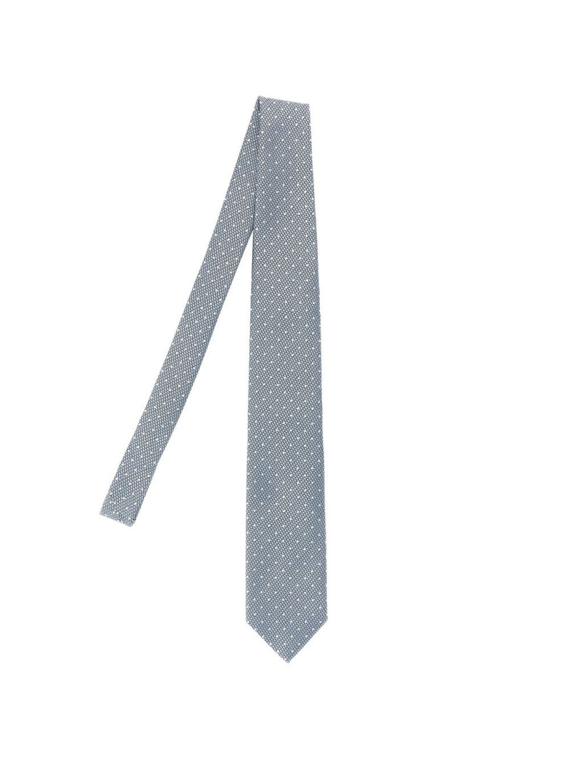 jacquard polka-dot silk tie 1