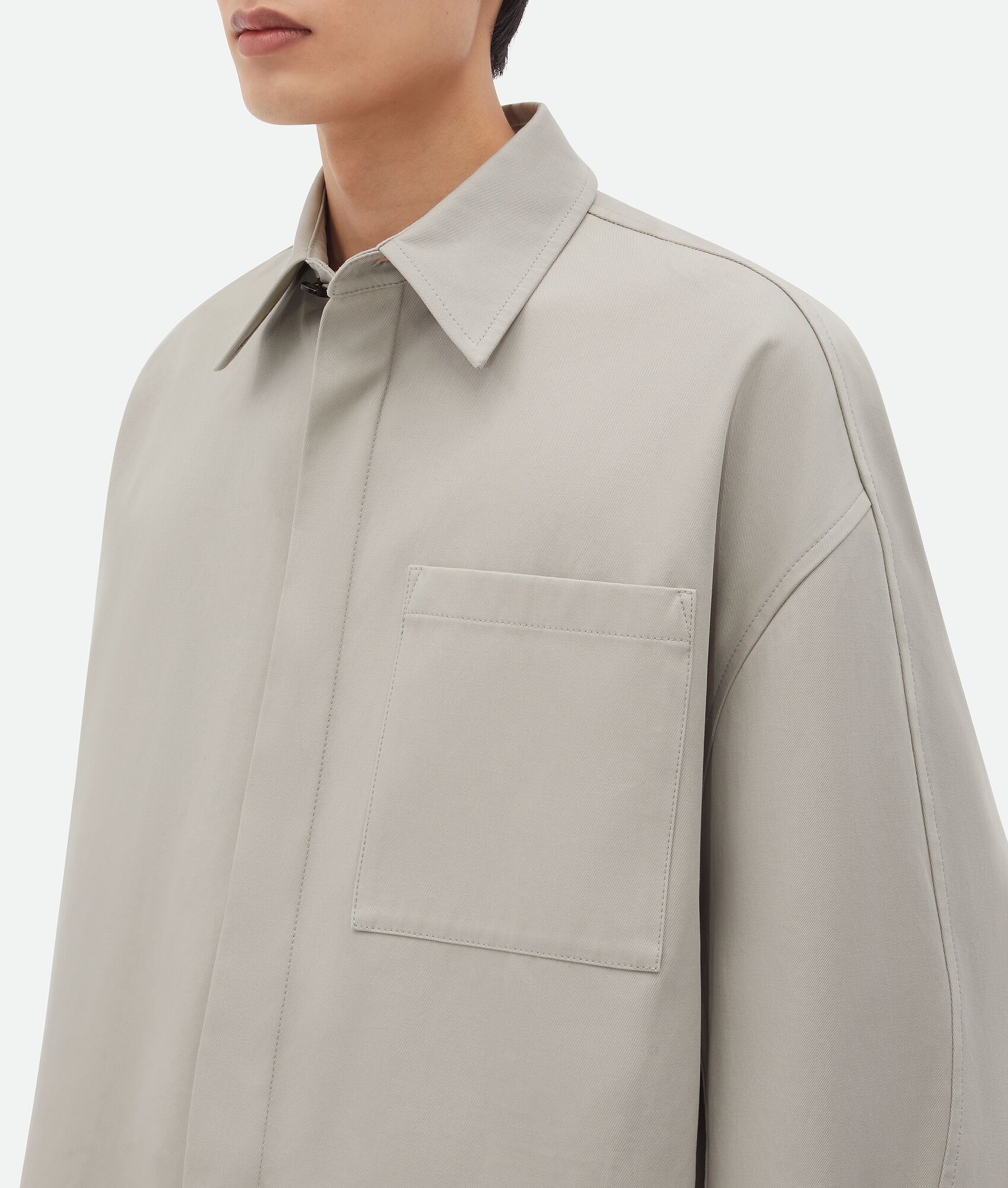 Bottega Veneta Cotton Twill Overshirt | REVERSIBLE