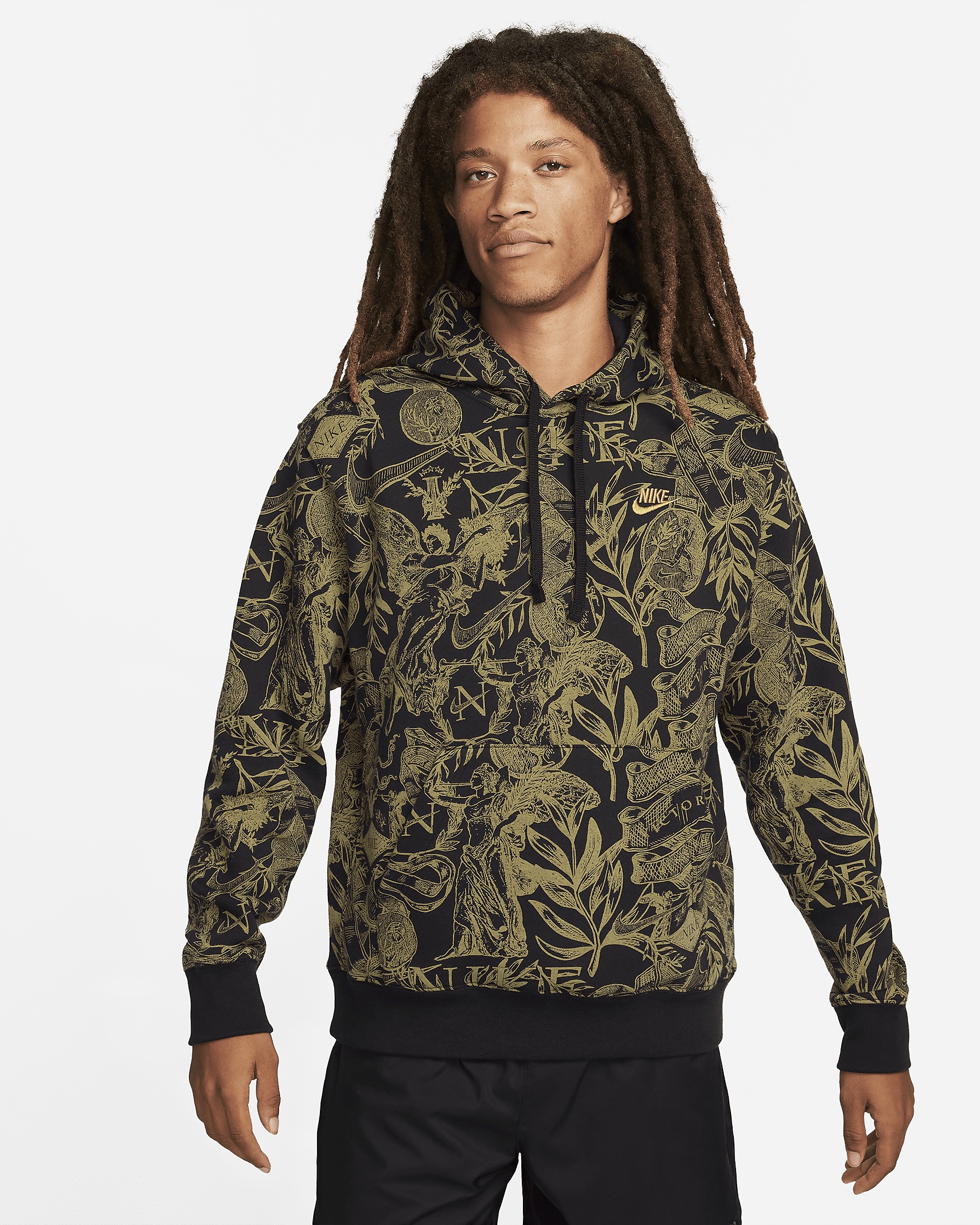 Nike Sportswear Club Fleece Men's Pullover Printed Hoodie - 1