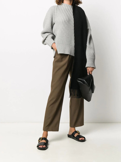 Jil Sander diagonal rib-knit jumper outlook