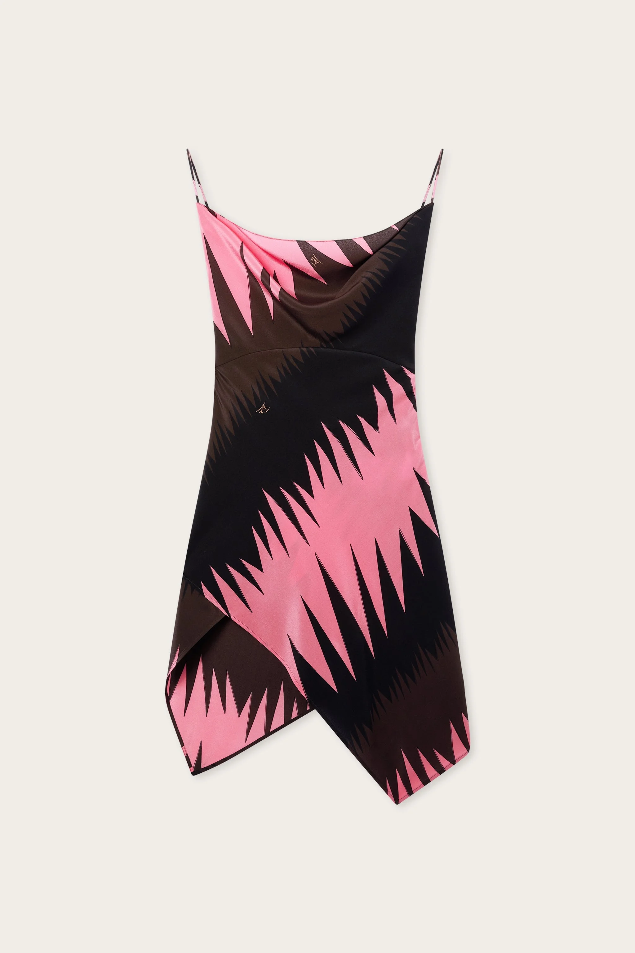 DRAGO PRINT CRÊPE DE CHINE FOULARD DRESS - 1