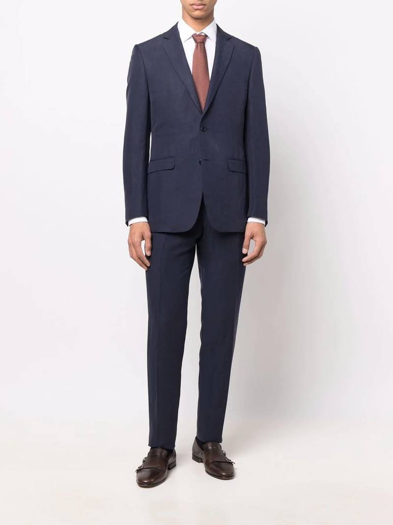 Canali tailored single-breasted suit outlook