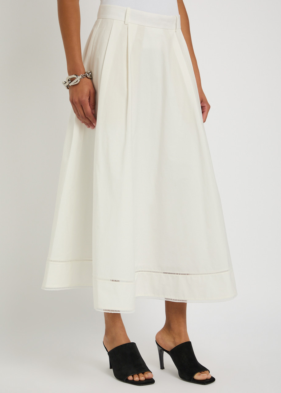 Rohe Embroidered Cotton-poplin Midi Skirt - 2