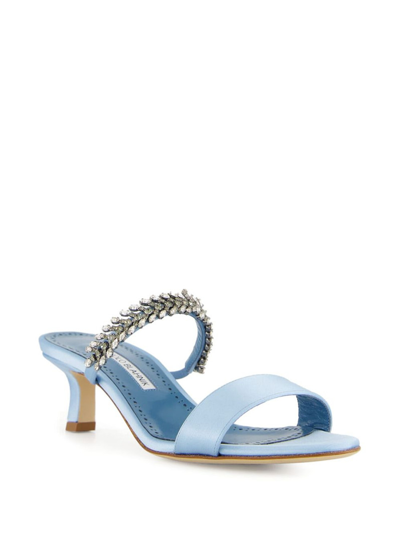 50mm Kifasan crystal-embellished satin sandals 5
