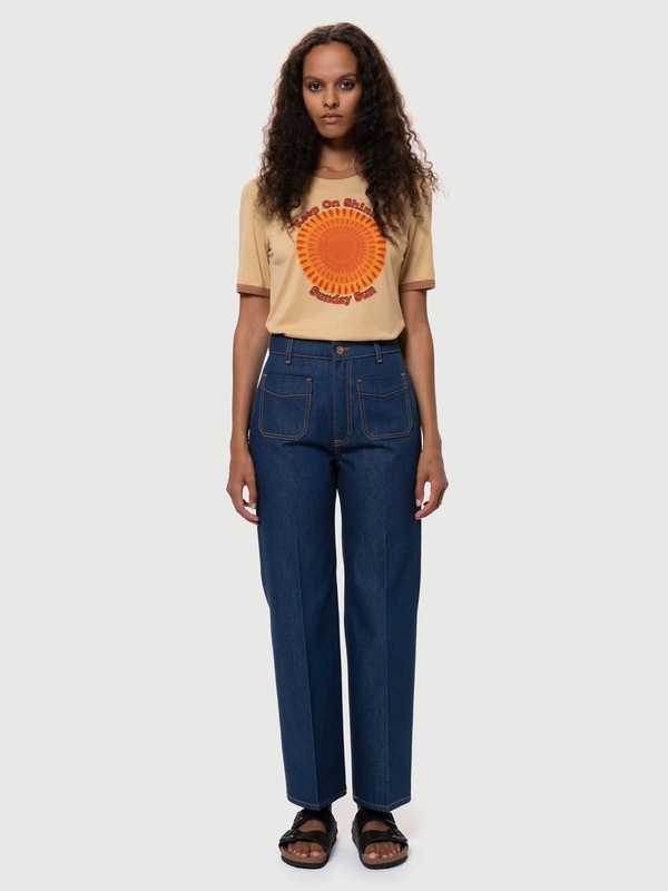 Holly Western Pants 70's Blue - 2