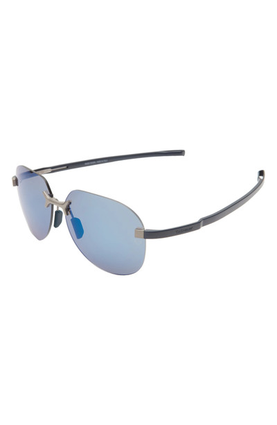 TAG Heuer Flex 59mm Pilot Sport Sunglasses in Matte Blue /Blue outlook