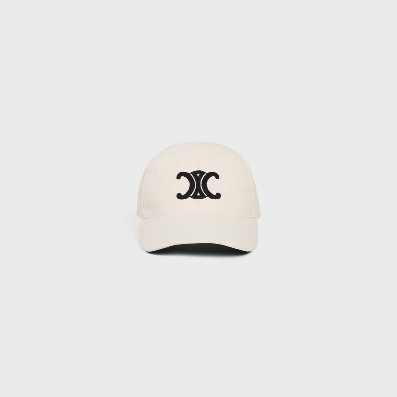 CELINE triomphe baseball cap in wool outlook