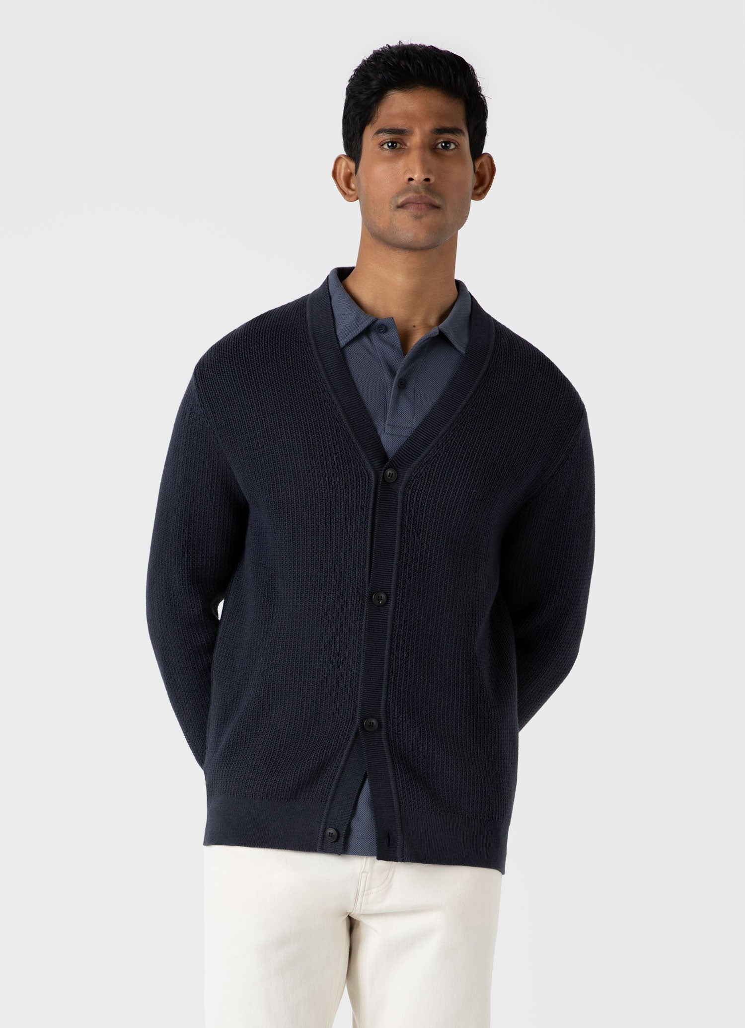 Textured Knit Cardigan - 2