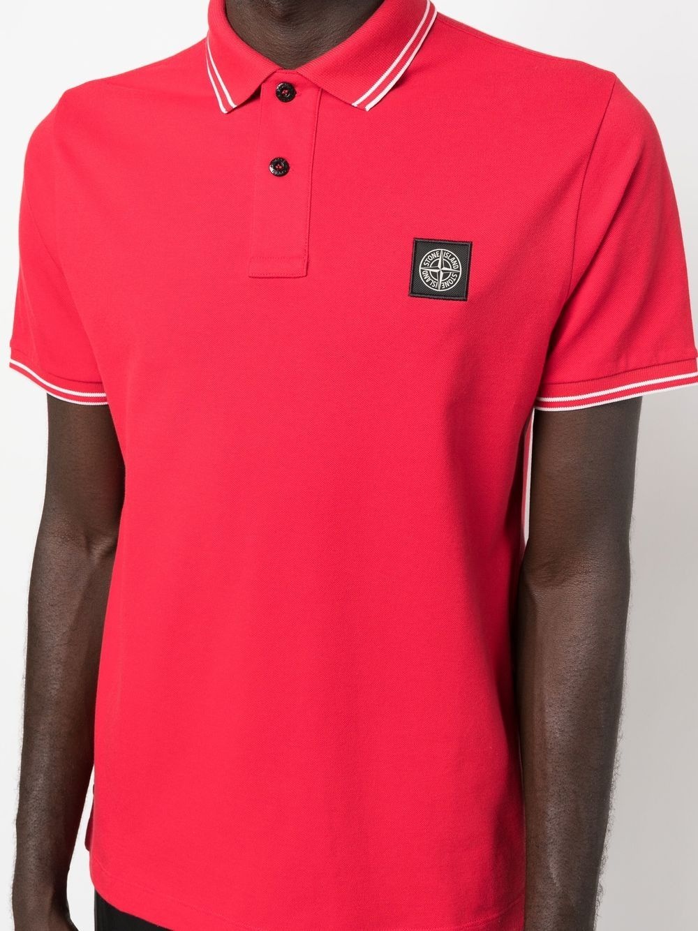 Compass-patch polo shirt - 5