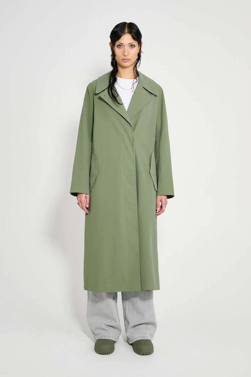 Wayfair Trench Coat Dry Green 1