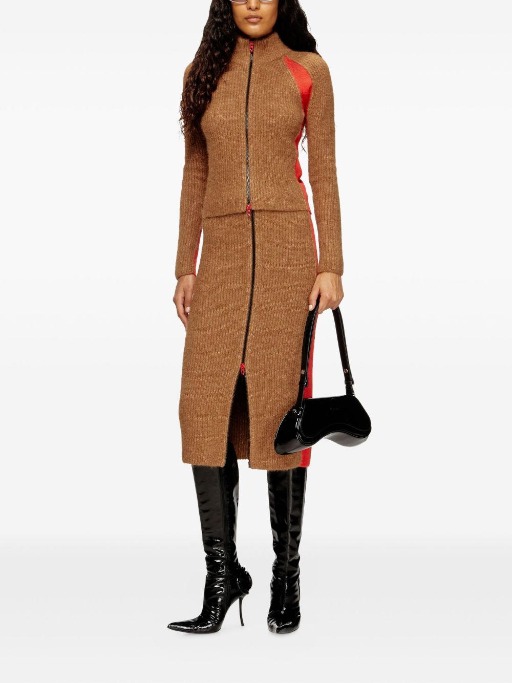 Louise zip-front cardigan - 2