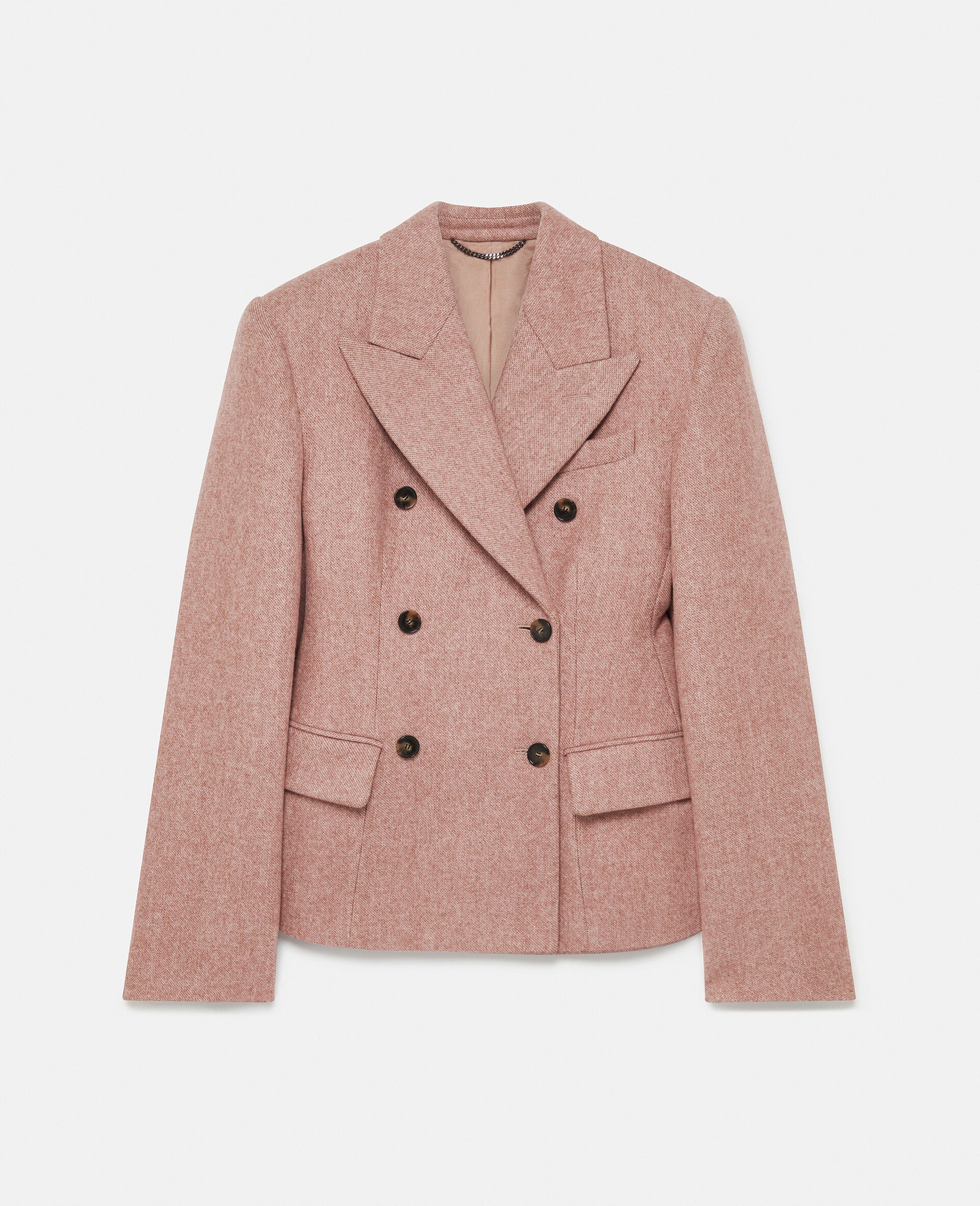 Double Breasted Moulded Blazer - 1