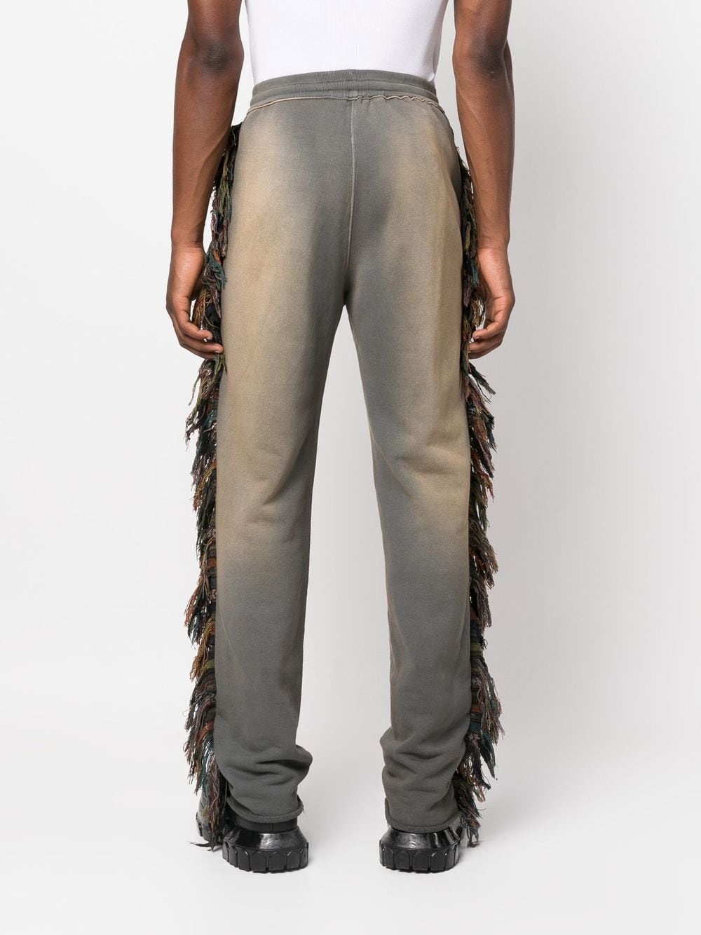 fringed-trim track pants - 4