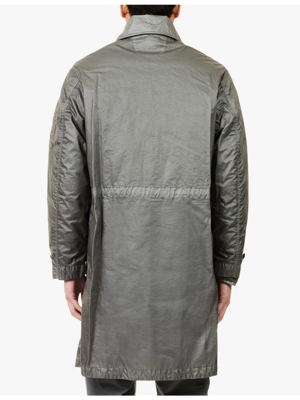 Opal Long-Length Nylon Overcoat - 4