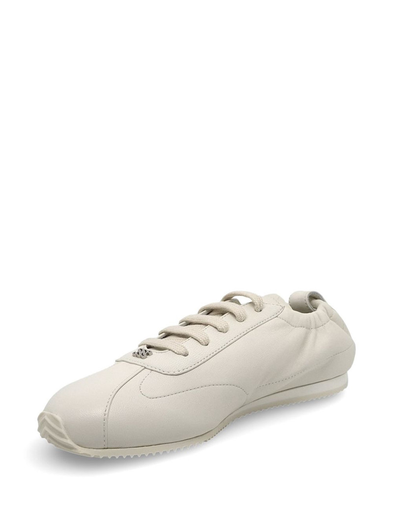 elasticated leather sneakers 5
