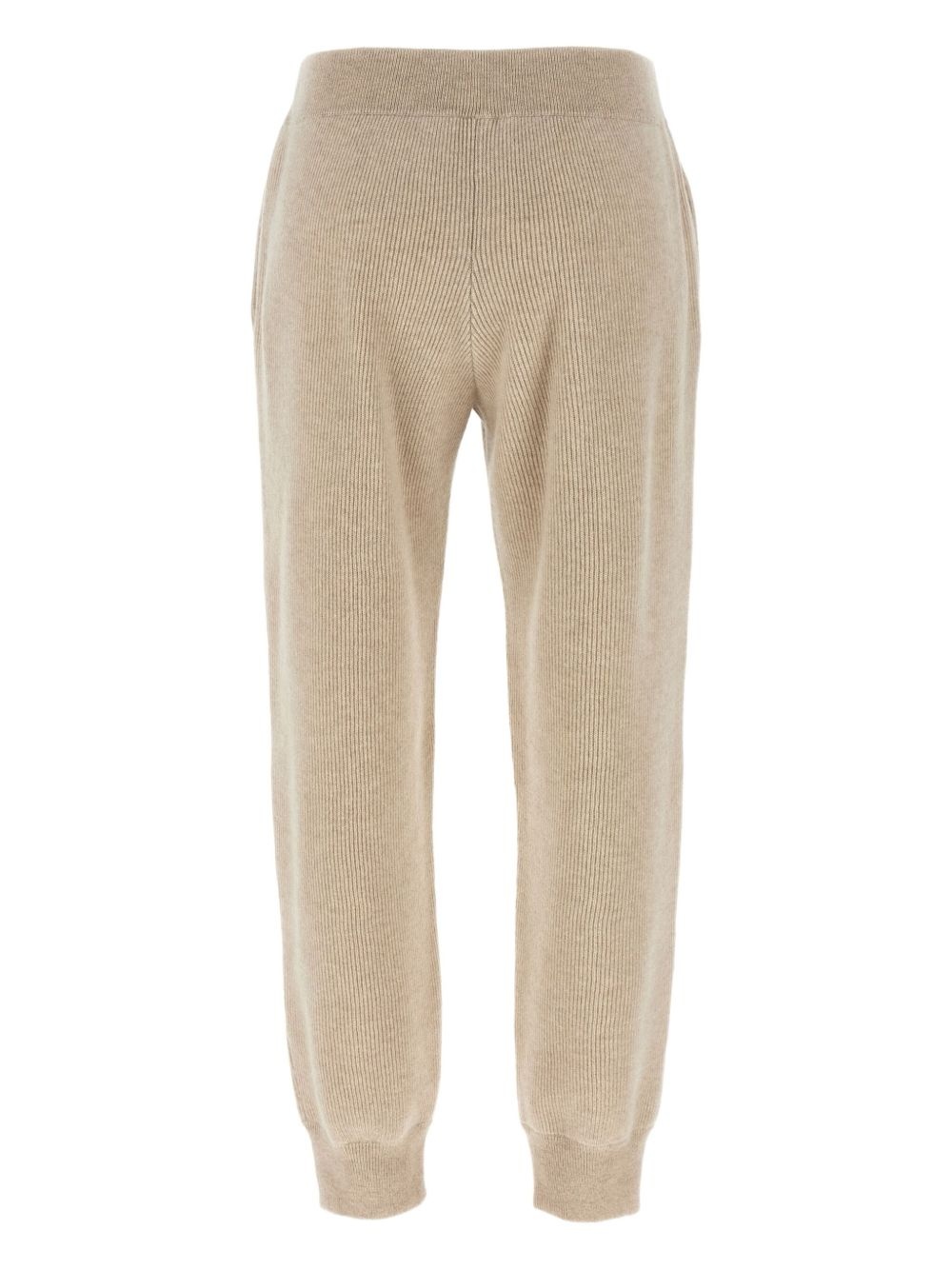 ribbed elastic-waistband trousers - 2