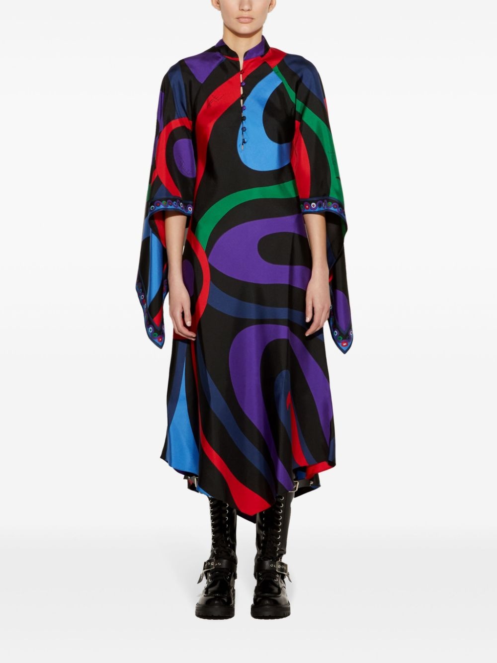 marmo-print kaftan - 2