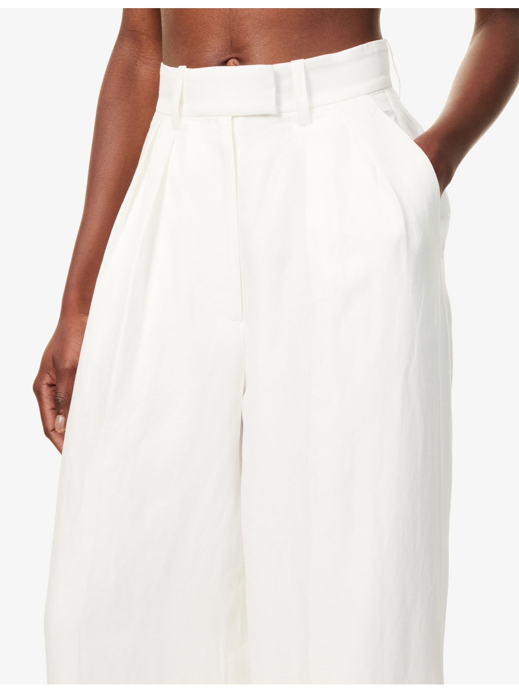 Lou Wide-Leg Woven Trousers - 5