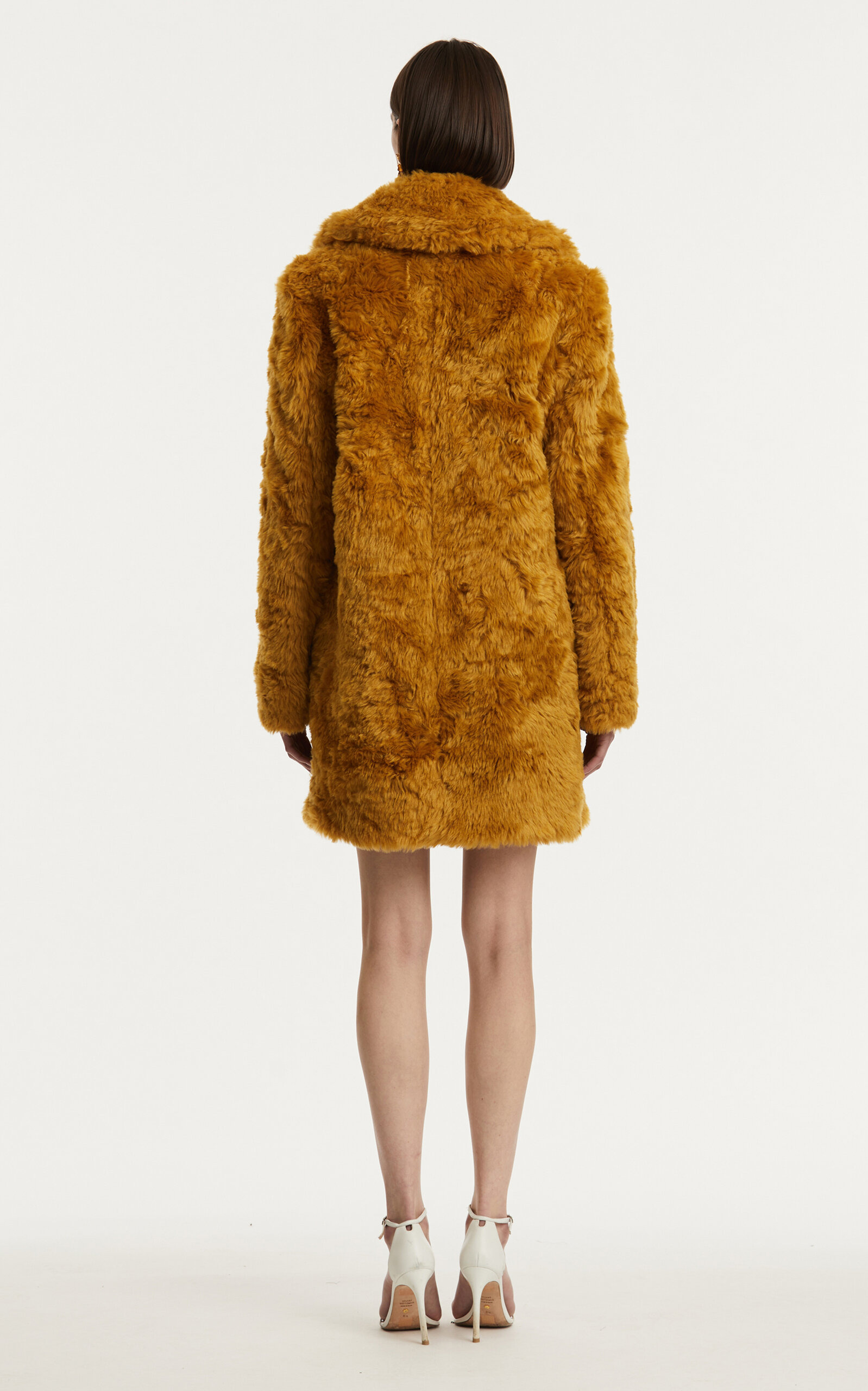 Faux Fur Coat yellow - 6