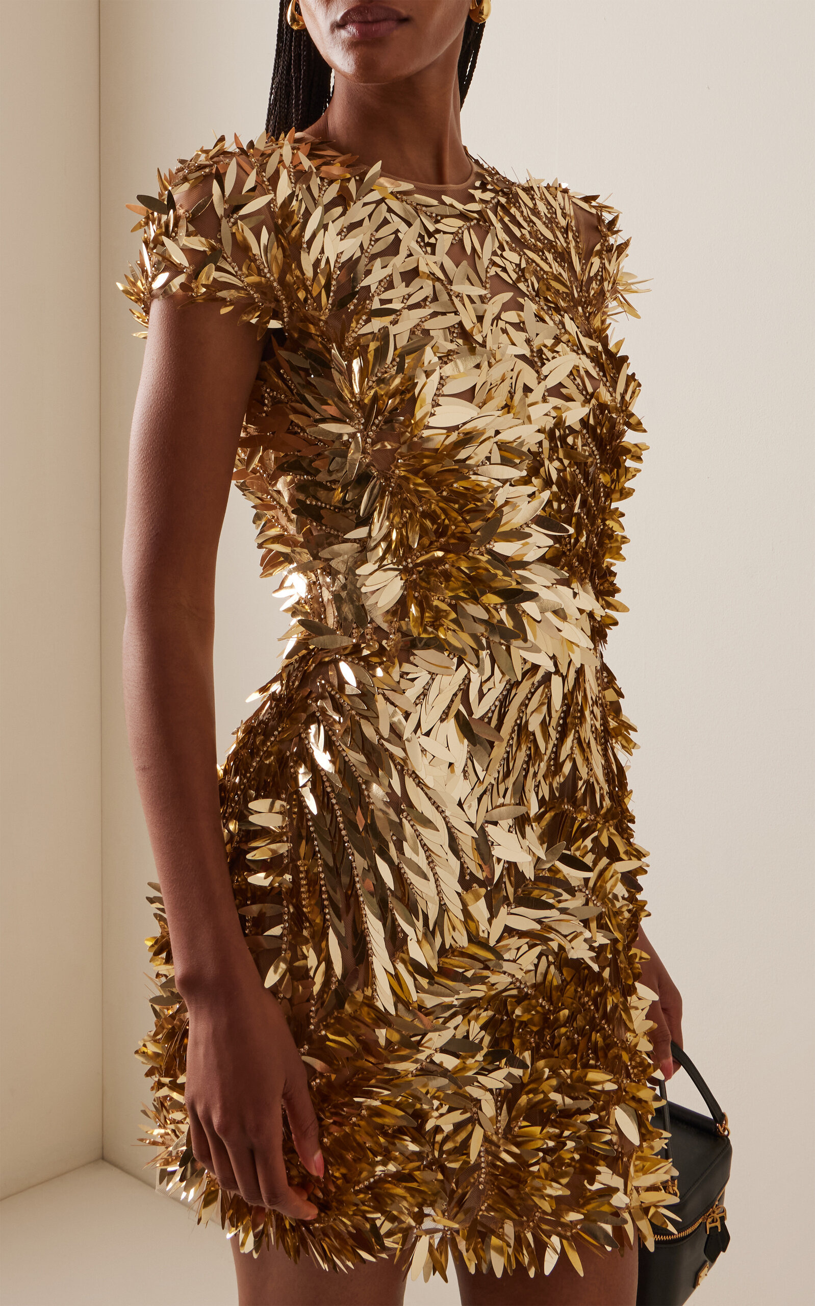 Sequined Mini Dress gold - 3