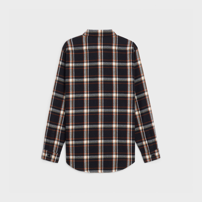 CELINE LOOSE SHIRT IN CHECKED WOOL TWILL outlook