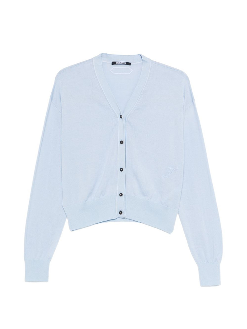 buttoned V-neck cardigan 1