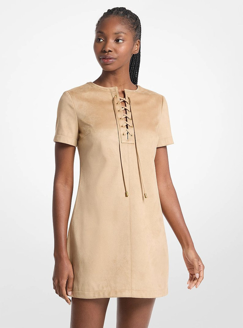 Lace-Up Mini Dress 1