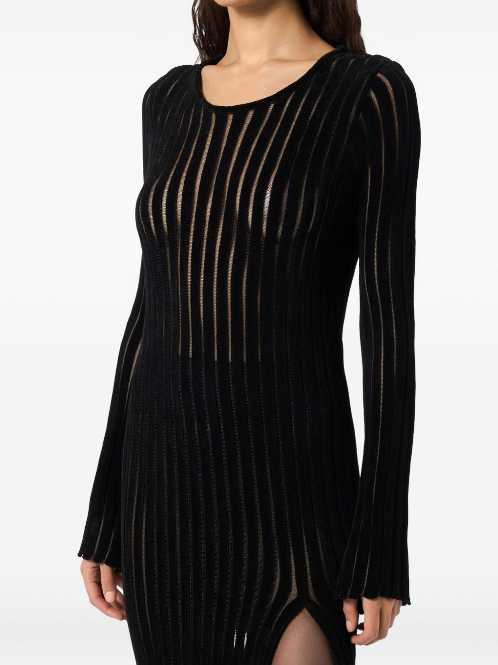 ribbed midi dress - 5