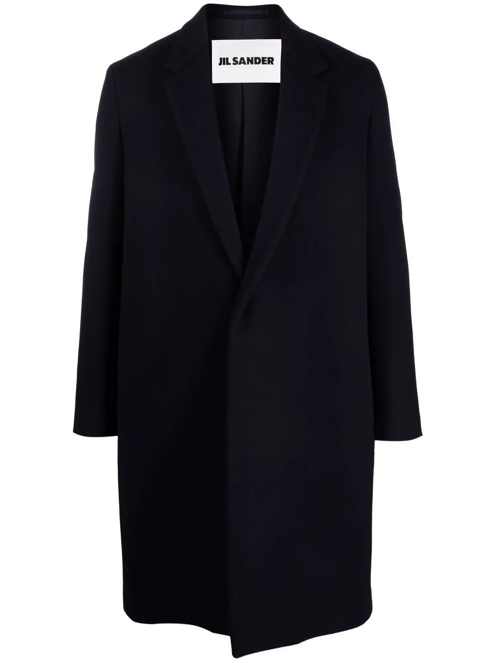 notched-lapels single-breasted coat - 1