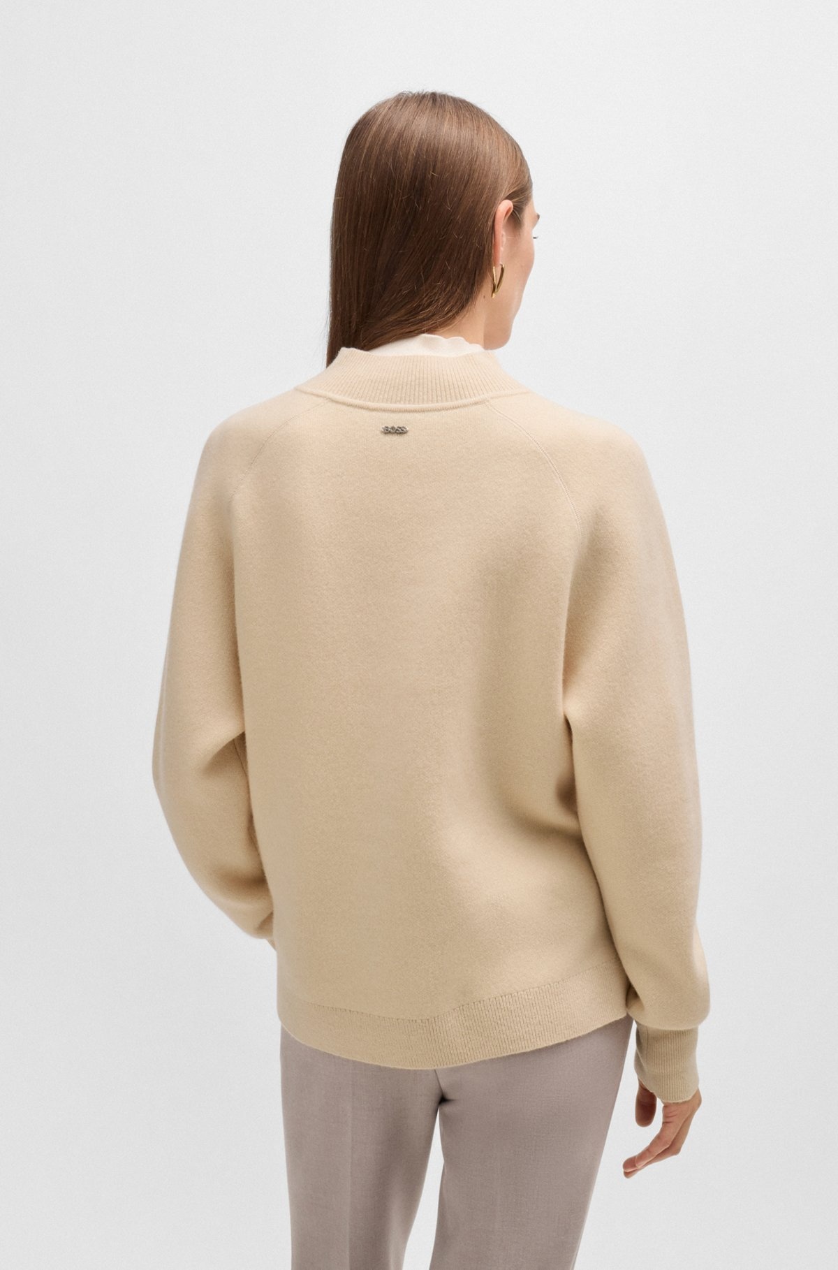 KNITTED SWEATER IN WOOL AND CASHMERE - 4