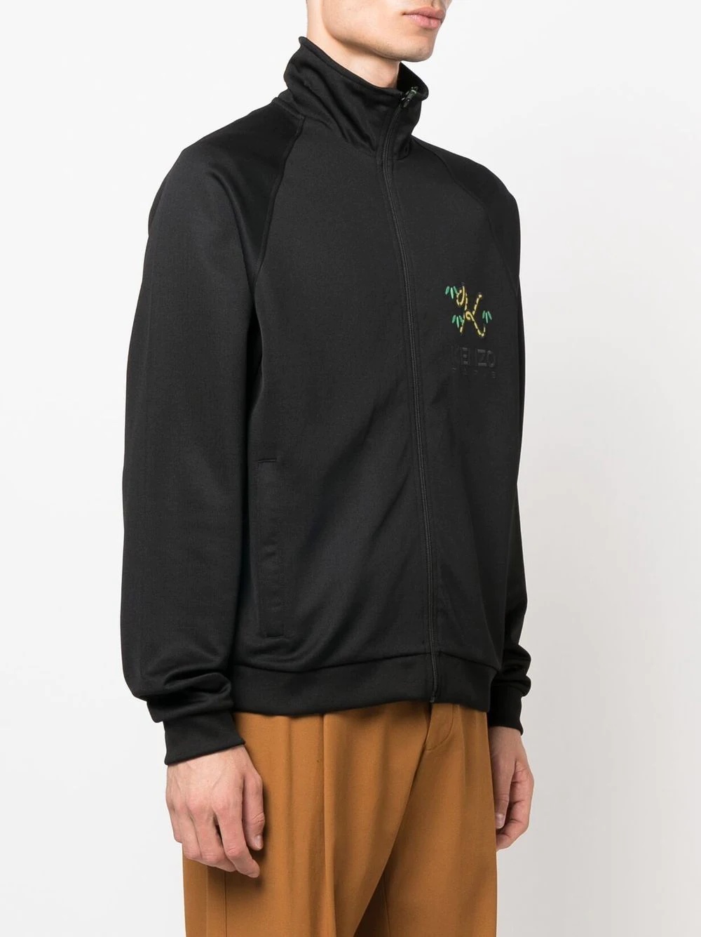 logo zipped sweatshirt - 3